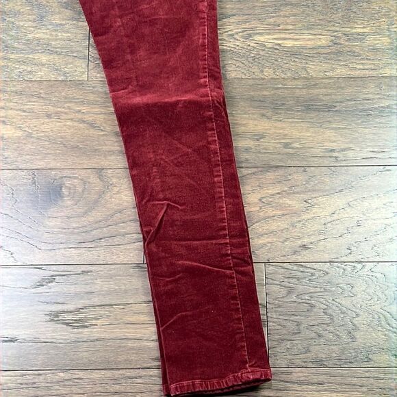 CABI Skinny Corduroy Jeans Ruby Red Sz 4 #200 EUC - Picture 3 of 6